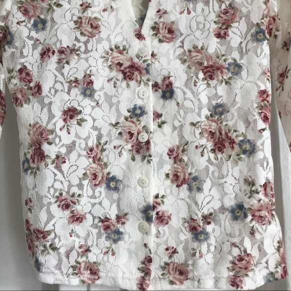 MOTIVI lace long sleeve blouse - Picture 3 of 8